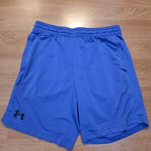Under Armour Men's Athletic Shorts - Blue with Black Logo